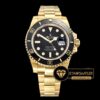 Rolex Submariner 116618LN 18K Altın Kaplama Siyah Kadran 1:1 Clone ETA