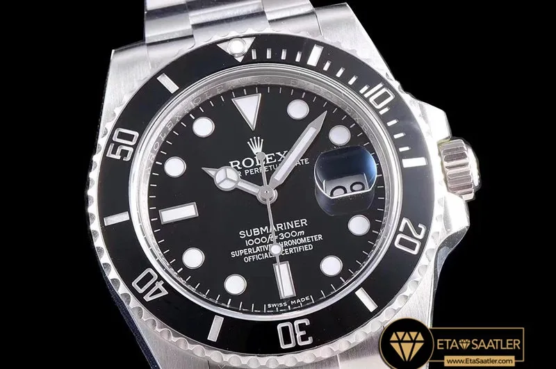 AAA Rolex Submariner 116610LN 904L Siyah Kadran ARF V3 3135 Super