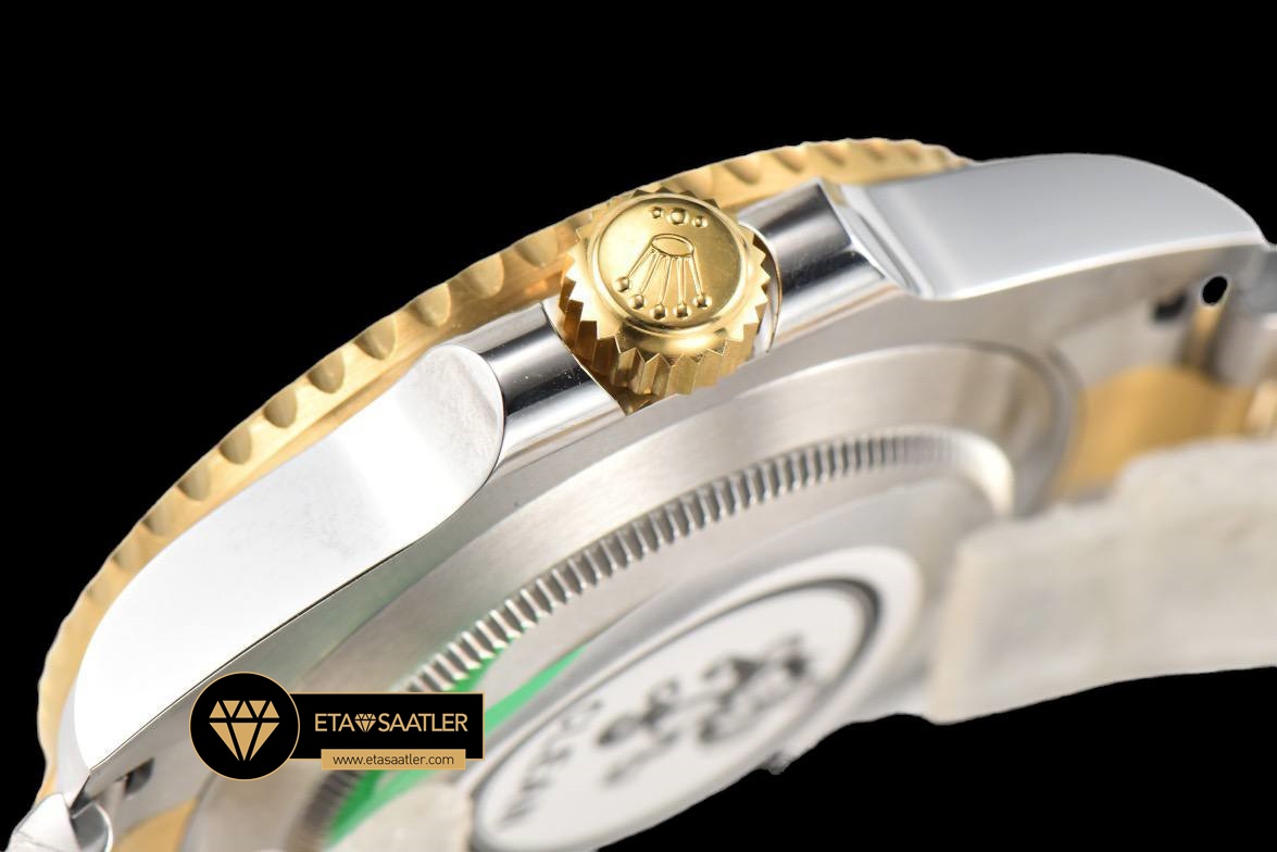 Rolex Submariner 116613LN Siyah CLEAN Factory 18K Altın 3135 Super Clone ETA