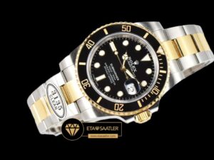 Rolex Submariner 116613LN Siyah CLEAN Factory 18K Altın 3135 Super Clone ETA