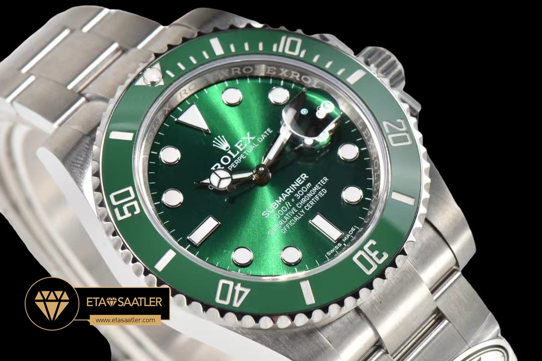 Rolex Submariner 116610LV Yeşil Seramik Bezel CLEAN Factory 3135 Super Clone ETA