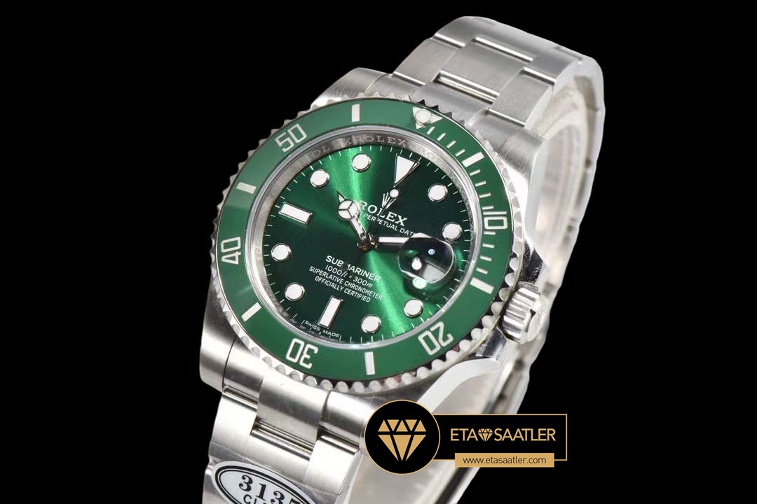 Rolex Submariner 116610LV Yeşil Seramik Bezel CLEAN Factory 3135 Super Clone ETA