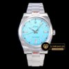 Rolex Oyster Perpetual Yeni 41mm 124300 Turkuvaz Mavi 904L 1:1 Super Clone ETA