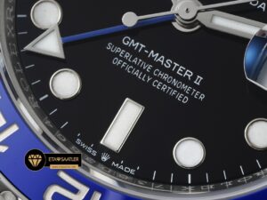 Rolex Gmt-Master II Batman 126710BLNR Jubile 3186 Clean Factory Super Plus Clone ETA