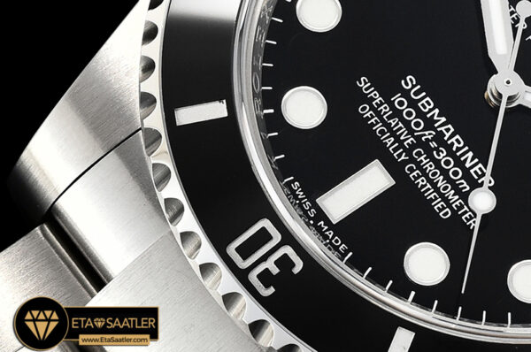 Submariner v9 siyah super clone rolsub0235b 2