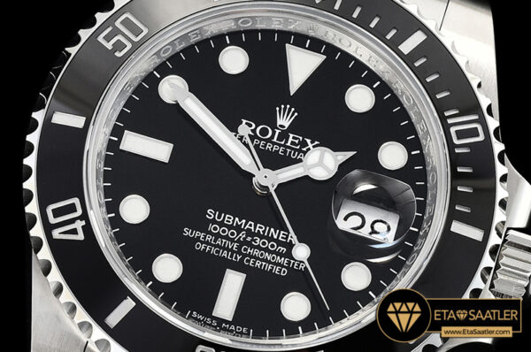 Submariner v9 siyah super clone rolsub0235b 3