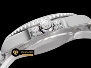 Rolex Submariner Date 116610LN 904L White Diamond Siyah Kadran Super Clone ETA