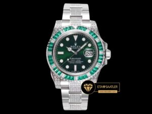 Rolex Submariner Date 116610LV 904L Green Diamond Yeşil Kadran Super Clone ETA