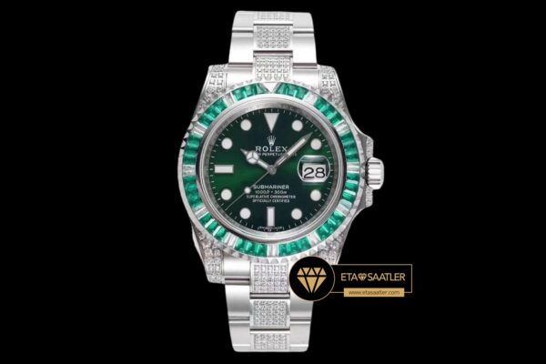 Rolex Submariner Date 116610LV 904L Green Diamond Yeşil Kadran Super Clone ETA