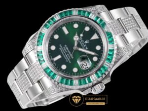 Rolex Submariner Date 116610LV 904L Green Diamond Yeşil Kadran Super Clone ETA