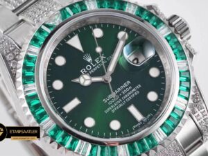 Rolex Submariner Date 116610LV 904L Green Diamond Yeşil Kadran Super Clone ETA