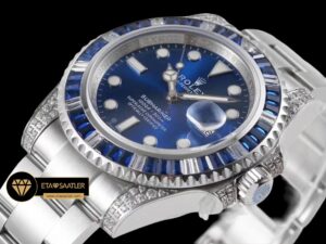 Rolex Submariner Date 116610 904L Blue Diamond Mavi Kadran Super Clone ETA