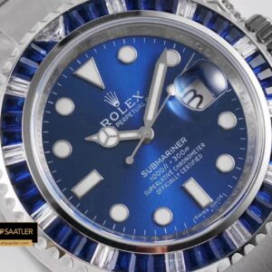 Rolex Submariner Date 116610 904L Blue Diamond Mavi Kadran Super Clone ETA