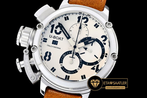 Ubt029a uboat chimera chronograph ssle cream white a7750 ubt029a