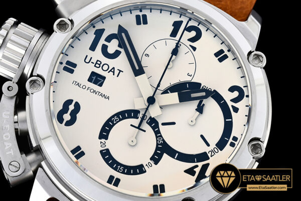Ubt029a uboat chimera chronograph ssle cream white a7750 ubt029a 4