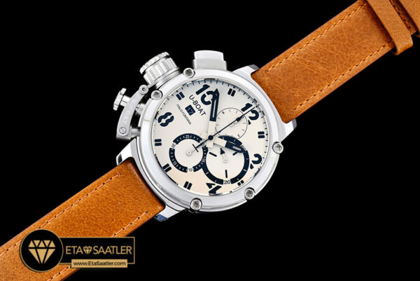 Ubt029a uboat chimera chronograph ssle cream white a7750 ubt029a 5