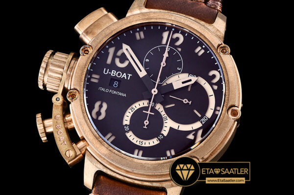 Ubt030 uboat chimera bronze chronograph bzle brown a7750 ubt030