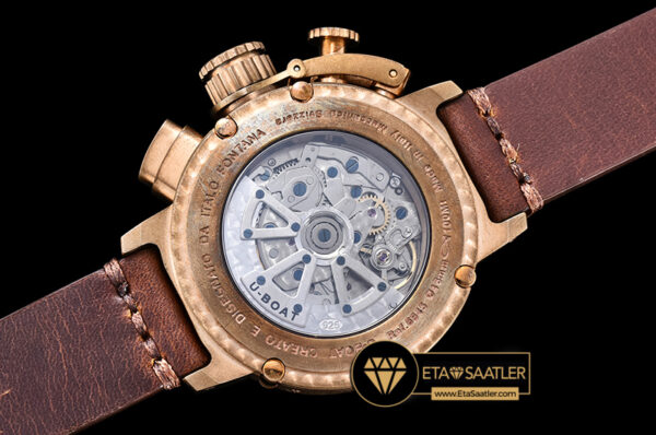 Ubt030 uboat chimera bronze chronograph bzle brown a7750 ubt030 15