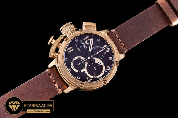Ubt030 uboat chimera bronze chronograph bzle brown a7750 ubt030 6