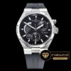 Vacheron Constantine Overseas Dual Time Siyah Kadran Kauçuk Kordon Clone ETA