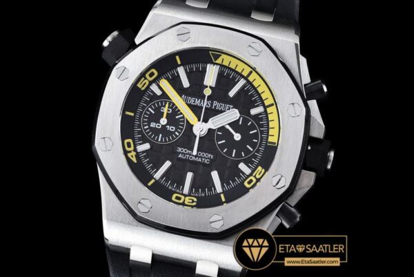 AP0354 – Royal Oak Offshore Diver Chrono SSRU Black JF A3126 modelleri