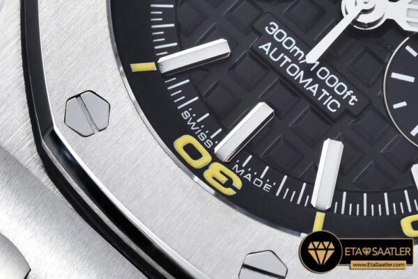 AP0354 – Royal Oak Offshore Diver Chrono SSRU Black JF A3126 modelleri
