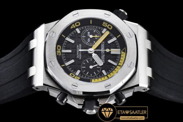 AP0354 – Royal Oak Offshore Diver Chrono SSRU Black JF A3126 modelleri
