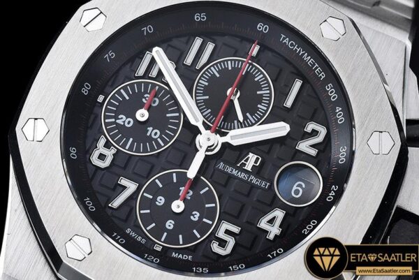 AP0374B – AP Royal Oak Chrono 26470 SSSS Black A3126 – Noob modelleri