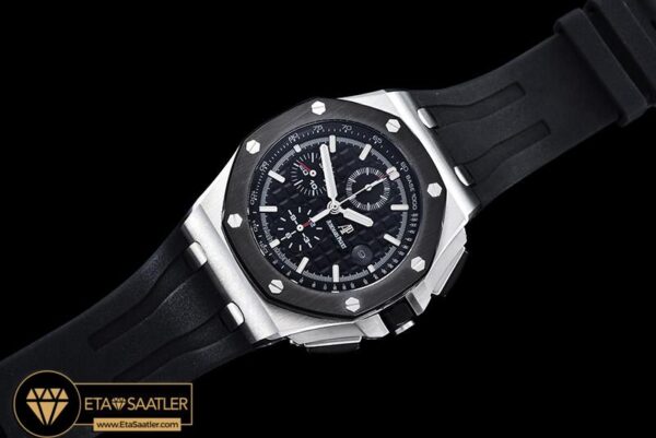 AP0375D – AP Royal Oak Chrono SSRU Black JHF A3126 Secs@9 modelleri