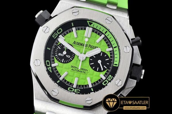AP0388B – Royal Oak Offshore Diver Chrono SSRU Grn Noob A3126 modelleri