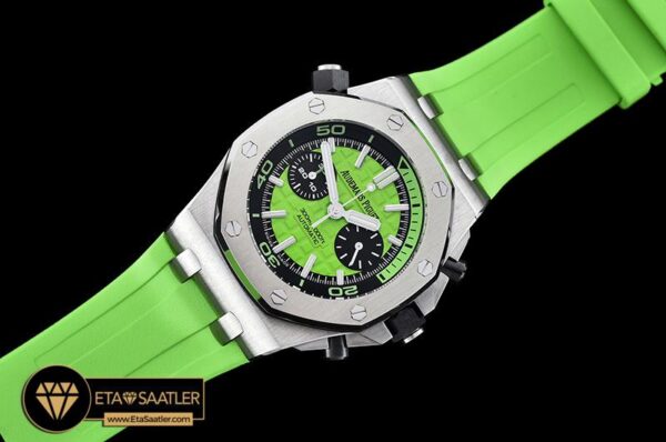 AP0388B – Royal Oak Offshore Diver Chrono SSRU Grn Noob A3126 modelleri