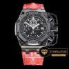 Audemars Piguet Royal Oak Offshore Chronograph Survivor Edition DLC Kaplama Seramik Bezel Kırmızı Kordon ETA