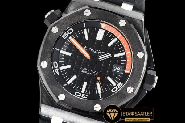 AP0523B -Royal Oak Diver 15707 CERRU Black XF V2 Swiss 2836 Mod modelleri