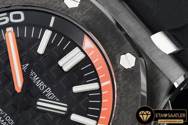 AP0523B -Royal Oak Diver 15707 CERRU Black XF V2 Swiss 2836 Mod modelleri