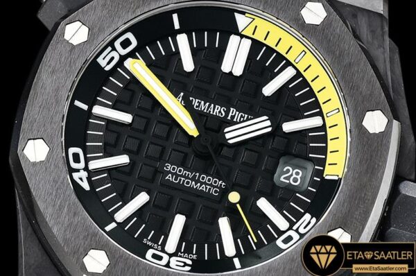 AP0527 – Royal Oak Diver 15706 FCRU Black XF V2 Swiss 2846 Mod modelleri