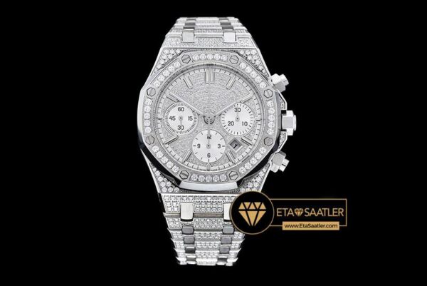 AP0385B – Royal Oak Chronograph 26322O SSSS Diams A7750 modelleri