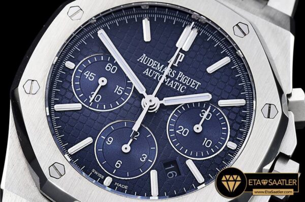 AP0386A – Royal Oak Chronograph 26320ST SSSS Blue JHF A7750 modelleri