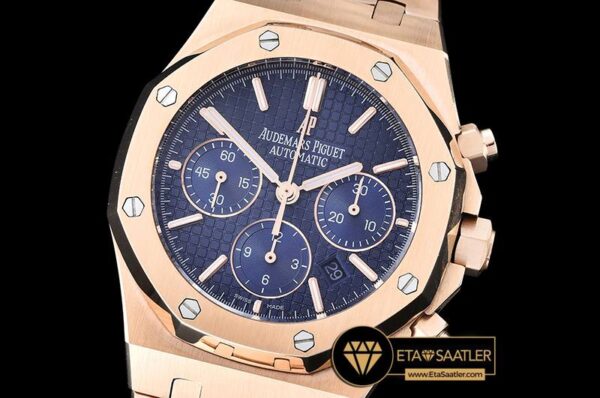 AP0387C – Royal Oak Chronograph 26320ST RGRG Blue JHF A7750 modelleri