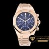 Audemars Piguet Royal Oak Chronograph 26320ST Pembe Altın Kasa Mavi Kadran ETA