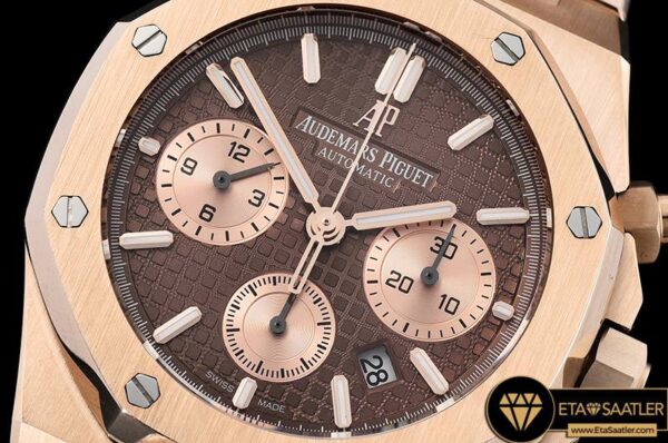AP0486A – Royal Oak Chronograph 26320ST RGRG Brown JHF A7750 modelleri