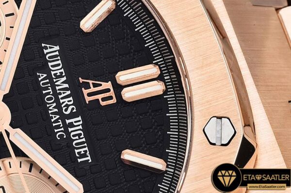 AP0552 – Royal Oak Chronograph 26320ST RGRG Black JHF A7750 modelleri