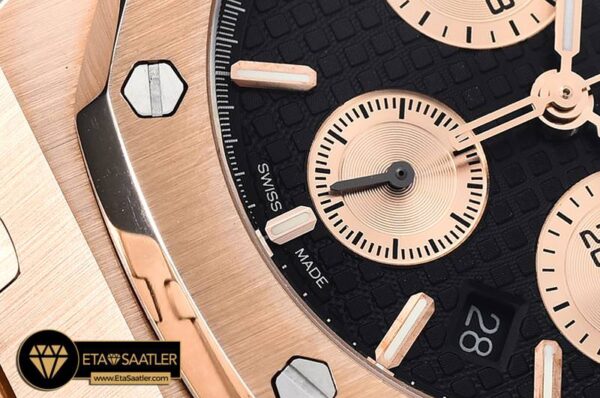 AP0552 – Royal Oak Chronograph 26320ST RGRG Black JHF A7750 modelleri