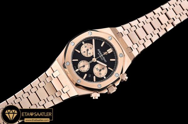 AP0552 – Royal Oak Chronograph 26320ST RGRG Black JHF A7750 modelleri