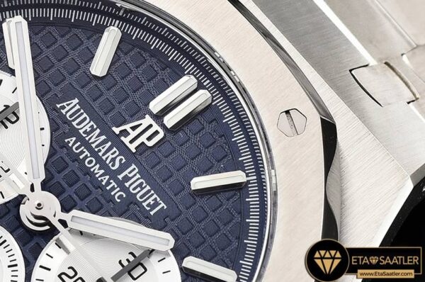 AP0558 – Royal Oak Chronograph 26331ST SSSS BlueWht OMF A7750 modelleri