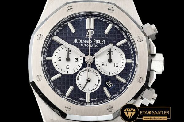 AP0558 – Royal Oak Chronograph 26331ST SSSS BlueWht OMF A7750 modelleri