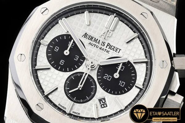 AP0559 – Royal Oak Chronograph 26331ST SSSS WhtBlk OMF A7750 modelleri