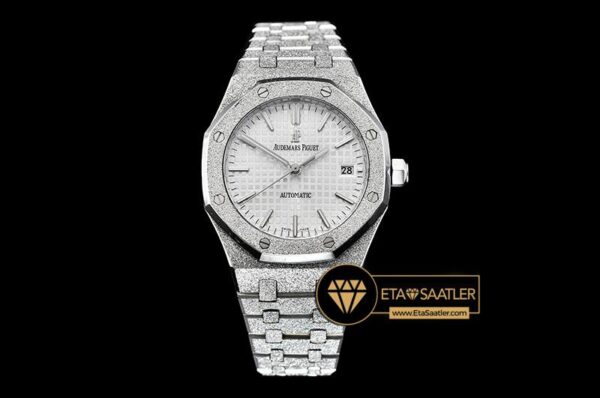 AP0511A – AP Royal Oak 37mm Frosted SSSS White JHF MY9015 modelleri