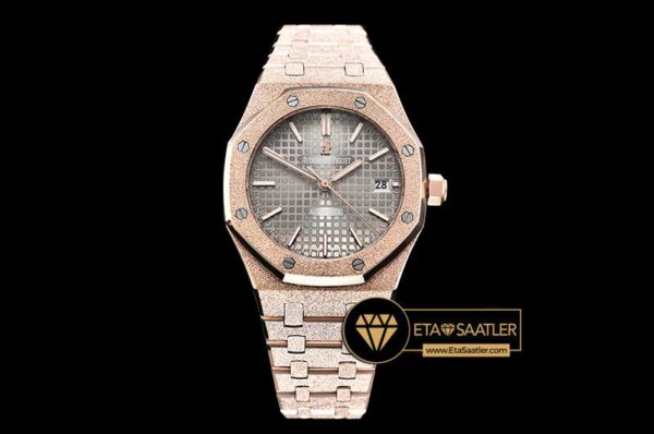 AP0513B – AP Royal Oak 37mm Frosted RGRG Grey JHF MY9015 modelleri