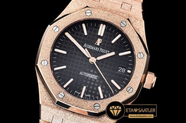 AP0513C – AP Royal Oak 37mm Frosted RGRG Black JHF MY9015 modelleri