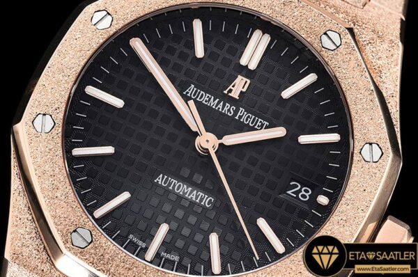 AP0513C – AP Royal Oak 37mm Frosted RGRG Black JHF MY9015 modelleri